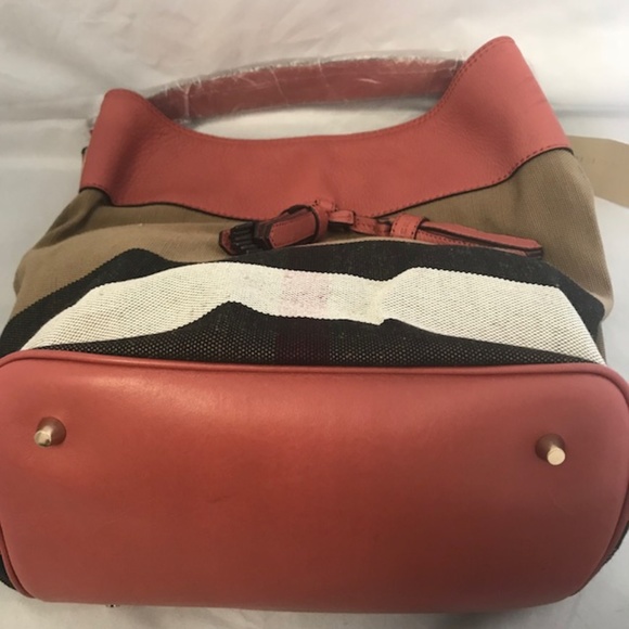 Burberry Grainy Canvas Ashby Tassel Cinnamon Red - Picture 4 of 8